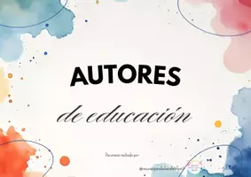 Vista previa - Tarjetas / Manipulativos - Autores relevantes de Educación - Portada