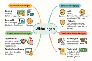 Vorschau - Arbeitsblätter - Lernposter + Arbeitsblätter zum Thema "Währung" + Lösung & MP3 + Mindmap + Infografik - Seite 3