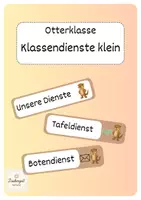 Vorschau - Anderer Materialtyp - Klassendienste_Otterklasse_groß/klein - Deckblatt