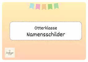 Vorschau - Anderer Materialtyp - Namensschilder_Otterklasse - Deckblatt