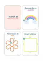 Vista previa - Tarjetas / Manipulativos - 42 Tarjetas de Respiración – Actividades de Calma y Regulación Emocional - página 3