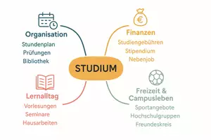 Vorschau - Arbeitsblätter - Arbeitsblätter zum Thema "Studium" + Lösung & MP3 + Mindmap + Infografik - Seite 3