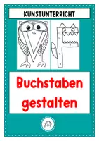 Vorschau - Mal- und Bastelvorlagen - Buchstaben gestalten. ABC. Kindergarten, Vorschule und Anfangsunterricht - Deckblatt