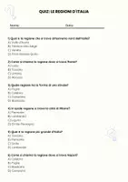 anteprima - Quiz - Le regioni d´Italia - Pagina 1