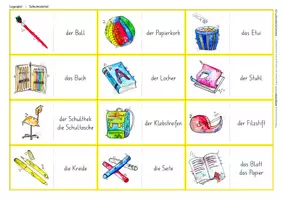 Vorschau - Spiele - Wortschatzaufbau (DaZ) – Schulmaterial – Legespiel - Seite 1