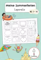 Vorschau - Mal- und Bastelvorlagen - Leporello Sommerferien - Deckblatt