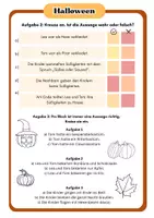 Vorschau - Stundenentwürfe - Halloween Leseverstehen, Text lesen und Fragen beantworten - Seite 2