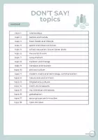 Vorschau - Anderer Materialtyp - Don't Say! Topics - Seite 1