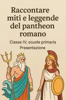 anteprima - Presentazioni / Lavagne - Raccontare miti e leggende del pantheon romano - Pagina di copertina