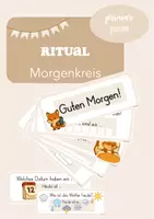 Vorschau - Anderer Materialtyp - Moderationsfächer Begrüßungsritual - Morgenkreis I Fuchdesign - Deckblatt