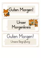 Vorschau - Anderer Materialtyp - Moderationsfächer Begrüßungsritual - Morgenkreis I Fuchdesign - Seite 1