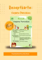 Vorschau - Arbeitsblätter - Rezeptkarte Vegane Pancakes - Deckblatt