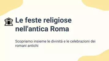 anteprima - Schede informative - Raccolta di materiali "Storia": civiltà romana: religione e miti - Pagina 1