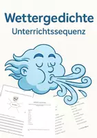 Vorschau - Stundenentwürfe - Wettergedichte – Unterrichtssequenz mit Verlaufsplanungen - Deckblatt
