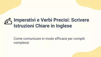 anteprima - Presentazioni / Lavagne - Usare imperativi e verbi precisi - Pagina 1