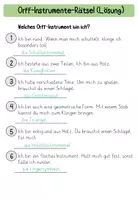 Vorschau - Arbeitsblätter - Orff-Instrumente Rätsel, Puzzle, Merkspiel - Seite 3