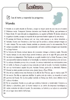 Vista previa - Hojas de trabajo - Comprensión lectora – Irlanda + soluciones - página 1