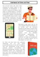 Vorschau - Arbeitsblätter - Orientieren mit Atlas und Karte - Seite 1