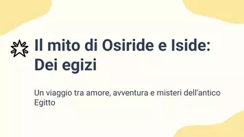 anteprima - Presentazioni / Lavagne - Raccontare il mito di Osiride e Iside - Pagina 1