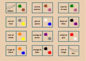 Voorbeeld - Frans: domino - les couleurs - Pagina 2
