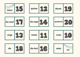 Voorbeeld - Frans: domino - les nombres 1-100 - Pagina 2