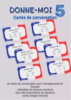 Voorbeeld - Frans: donne-moi 5 - cartes de conversation/ gesprekskaarten - Voorblad