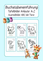 Vorschau - Mal- und Bastelvorlagen - Tafelbilder Anlaute A-Z, ABC der Tiere - Deckblatt