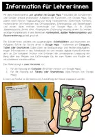 Vorschau - Arbeitsblätter - Wir arbeiten mit Google Maps! - Arbeitsblatt (für Computer, Tablets oder Smartphones) - Seite 1