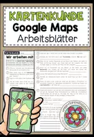 Vorschau - Arbeitsblätter - Wir arbeiten mit Google Maps! - Arbeitsblatt (für Computer, Tablets oder Smartphones) - Deckblatt