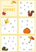Vorschau - Stationenlernen - Purzelwörter Karten HERBST - Seite 2