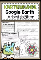 Vorschau - Arbeitsblätter - Auf Weltreise mit Google Earth! (Arbeitsblatt + Anleitung) - Deckblatt