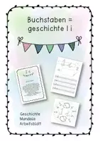 Vorschau - Arbeitsblätter - Materialpaket Buchstabengeschichten Druckschrift - Seite 1