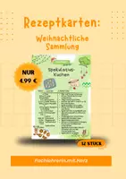Vorschau - Arbeitsblätter - Rezeptkarten Sammlung für Weihnachtliche Rezepte - Deckblatt