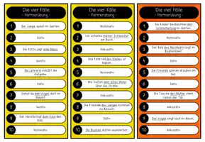 Vorschau - Spiele - Die vier Fälle des Nomens | Partnerübung | Festigung - Seite 3