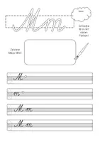 Vorschau - Arbeitsblätter - Buchstabengeschichte M m Schreibschrift - Seite 3