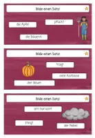 Vorschau - Fördermaterial/Inklusion - Satzbau und Satzstellung | Purzelsätze | Herbst - Seite 3