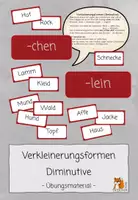 Vorschau - Unterrichtsreihen - Verkleinerungsformen | Diminutive | Merkblatt & Übungsmaterial - Deckblatt
