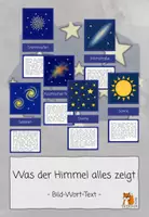 Vorschau - Stationenlernen - Himmelsphänomene | Was der Himmel alles zeigt | Kosmische Erziehung - Deckblatt
