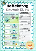 Vorschau - Poster - Hefteintrag - Deutsch (Klasse 1 bis 4) - Deckblatt
