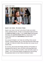 Vorschau - Arbeitsblätter - Gewalt in der Schule Texte Aufgaben Lösung Sek I - Seite 1
