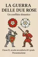 anteprima - Presentazioni / Lavagne - La guerra delle due rose: Un conflitto dinastico - Pagina di copertina