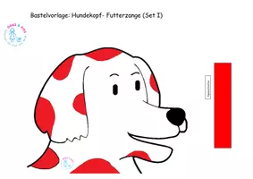 Vorschau - Arbeitsblätter - Bastelvorlage: Hundekopf-Futterzange Set I - Seite 3