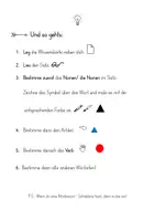 Vorschau - Arbeitsblätter - Wortarten bestimmen nach Montessori. Sätze über Tiere - Seite 2