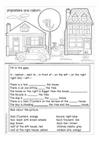 Vorschau - Arbeitsblätter - Read and colour - Lesen und Malen - prepositions - Seite 3