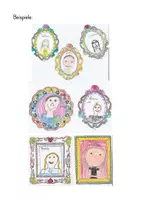Vorschau - Mal- und Bastelvorlagen - Portraits im Schmuckrahmen. Gestaltungsaufgabe für die neue Klasse! - Seite 1