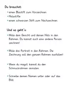 Vorschau - Mal- und Bastelvorlagen - Portraits im Schmuckrahmen. Gestaltungsaufgabe für die neue Klasse! - Seite 3