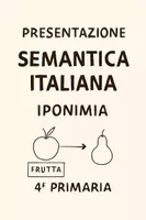anteprima - Presentazioni / Lavagne - Semantica Italiana: Scoprire l'Iponimia - Pagina di copertina