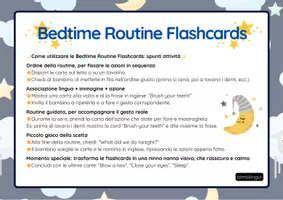 anteprima - Flashcard - Bedtime Routine Flashcards: Daily Routine in inglese - Pagina 2