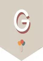 Vorschau - Poster - Wimpelkette / Girlande für Geburtstage im Boho-Stil - Seite 1
