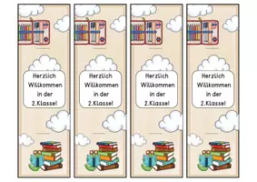 Vorschau - Mal- und Bastelvorlagen - Willkommensgruß - Bleistift (Willkommensgeschenk) - Seite 3